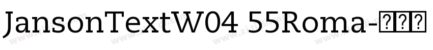JansonTextW04 55Roma字体转换